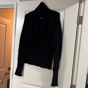 American Eagle Outfitters Black Cowl Neck Sweater